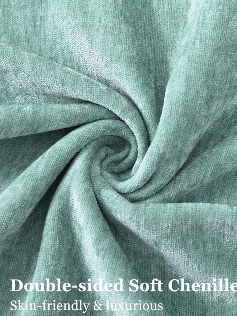 Set Of 2 Aqua Haze Plush Throw Pillow Covers Size 20 X 20 - Picture 2 of 3